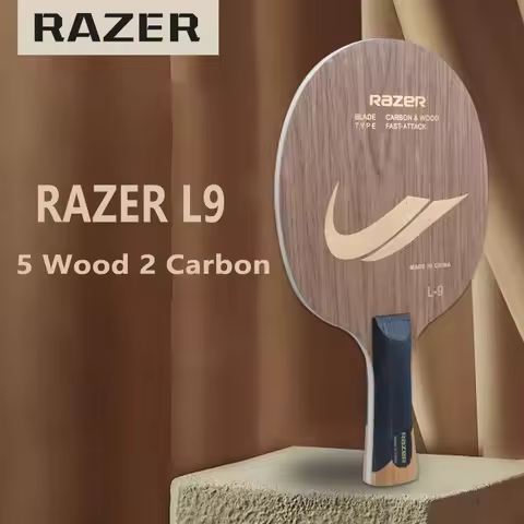 Original Razer L9 L-9 L 9 Table Tennis Blade 5 Wood 2 Carbon Table Tennis Racket Racket High Speed P