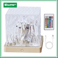 Remote Control Led Projector Lampshade Night Light Northern Light Projector 16 Colors Aurora Boreali