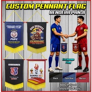 PENNANT FLAG | BENDERA PANJI | EXCHANGE FLAG | BENDERA CENDERAMATA | CUSTOM MADE | SUKAN SEKOLAH SYA