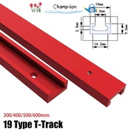 CHAMPIONO 1Pcs T-Track, T Slider Fixture Slot Slide Aluminium Alloy T-Slot Track,  300-600mm Slide G