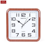 Chinese Style Ready Stock Household Simple Square Office Foreign Trade Quartz Clock Clear Wholesale 