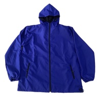 Jaket parasut biru jaket outdoor jaket running windbreaker fixie