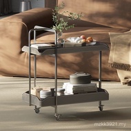 Light Side Modern Creative Mobile Saddle New Style Original Side 2025 Table Leather Designer Trolley