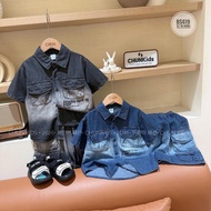 BS619 - BIG JEANS SET FOR KIDS with many pockets Saturday April 8:00P - 2213