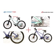 Raleigh Mountain Solo MTB Bike 24" Inch Bicycle with Shimano Tourney 7 Speed Gear Group Set /  Blue , Bluish