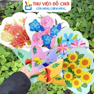 Combo of 20 3D embossed flower bouquet cards (H06) - Cards March 8, October 20, November 20 (each ca