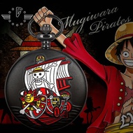 Produk anime: jam poket, jam poket Sunny dan Going Mary dari One Piece, Monkey D. Luffy 2D