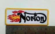 Vintage NORTON Embroidered Patch Motorcycle NORTON Embroidery Jacket