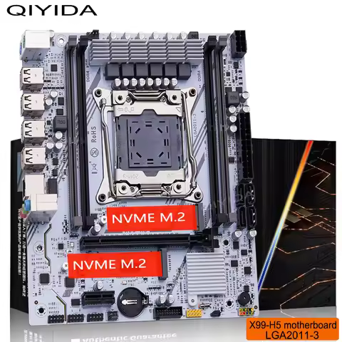 QIYIDA X99 motherboard LGA2011 3 with M.2 slot Support DDR4 Memory SATA USB PCI16X