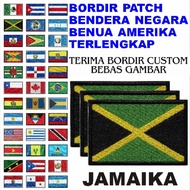 BET FLAG EMBROIDERY PATCH COMPLETE JAKAIKAIKA COUNTRY FLAG