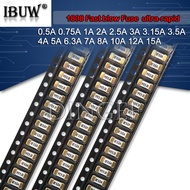 10PCS Gold 1808 125V 250V AC SMD Fast blow Fuse 0.5A 500mA 1A 2A 3A 4A 5A 6.3A 8A 10A 12A 15A 500MA 