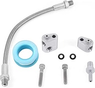 Engine Throttle Body Bypass Hose Kit, 3-Bolt DBC DBW Gen 3 Coolant Crossover Steam Tube Stainless St
