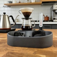 FOCUS Universal Portafilter Holder Coffee Portafilter Brush Coffee Portafilter Kit with Grounds Catc