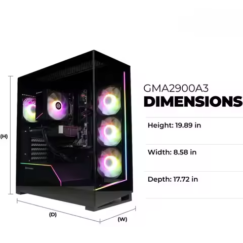 Gaming Desktop PC AMD Ryzen 7 8700F GeForce RTX 5060 Ti 16GB DDR5 1TB SSD WiFi Windows 11 Home
