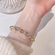 GL08 Buy 68K get free bonus (COD) Natural Citrine Lucky Bracelet for Women