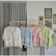 READY - - LUNAR OVERSIZE KNIT CARDIGAN - KNIT CARDIGAN - KOREAN CARDIGAN - Y2K CARDIGAN - KOREAN STY