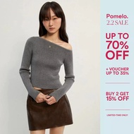 [Pomelo] Asymmetrical Knit Top