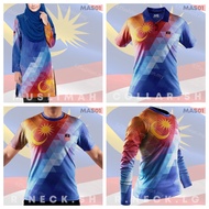 Jersey Muslimah Malaysia Baju Muslimah Merdeka Baju Jersi Muslimah Microfibre T-Shirts Family Muslimah Jersey Long/Short Sleeve/muslimah/collar Jersey Murah Baju Muslimah Kids