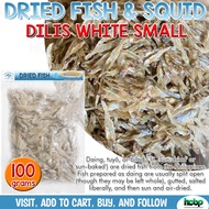 Dried Fish Dilis Small 100g / 200g Dried Anchovies / Gourmet Dried Fish / Sun-Dried / White dilis