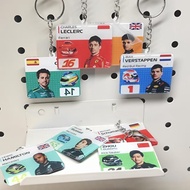 F1 Rider Acrylic Keychain Pendant