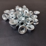 100PCS Flange Nut M8 Cap 8MM Key 12