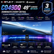 Gigabyte CO49DQ 49 Inch QD OLED DQHD 144Hz Curved Gaming Monitor USB-C HDR400