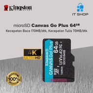 Kingston Canvas Go Plus 4K microSD Card - 64GB