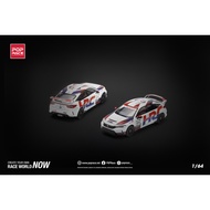 POP RACE 1/64 PR640030 HONDA CIVIC TYPE-R FL5 TCR - HRC