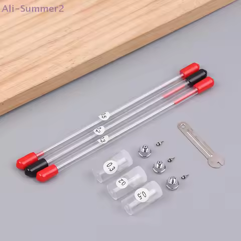 {MX} Airbrush Parts Kit With 0.2/0.3/0.5 Mm Airbrush Nozzle For 130/131 Spray Gun Needle Nozzle Cap