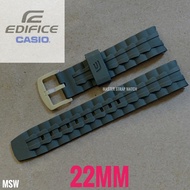 Casio Edifice Rubber Ruber Watch Strap 22mm