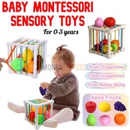 #ReadyStock Baby Newborn Activity Cube Kids Toys Montessori Sensory Toys for Baby Shape Sorter Cube 