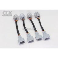 Set of 4pcs Myvi Vios Alza 1zz 2zz 2az 1mz Male Injector Socket Convert To Denso Hi Ohm Female Injec