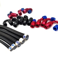 High pressure an 6 -6 an6 6 an black nylon ptfe ss braided nylon hose stainless steel braided e85 fu