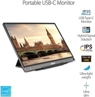 (0%) ASUS PORTABLE MONITOR, (จอมอนิเตอร์พกพา), ASUS ZENSCREEN รุ่น (MB16ACE) : 15.6" IPS FHD 60Hz USB-C, 260 K,  5 ms(GTG),220 Nits,16:9,Warranty3Year