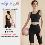 LETSFIT SPORT L02SQLL2 High-Quality Women's Gym Set L02SQLL2 Women's Gym Set with Anti-Sagging Chest
