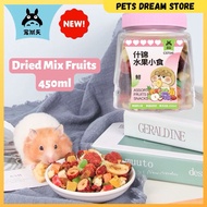 Hamster Dried Mix Fruit Jonsanty Dehydrated Mixed Fruits Hamster Snack Chinchilla guinea pig Sugar G