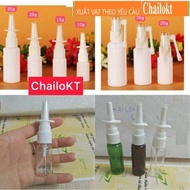 (set of 10) cosmetic bottles, nasal spray, throat bottles 5ml 10ml 15ml 20ml 30ml, nasal spray bottl