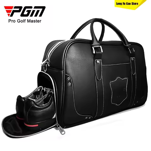 PGM Leather Golf Clothing Bag Men's Portable Ball Bag Built-in Shoe Bag Golf Factory Direct Sales