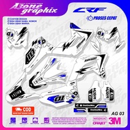 AG03 DECAL CRF 150L FULLBODY VARIATION GLOSSY DOFF HOLOGRAM CHROME 0.5 THICKNESS