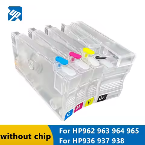 UP Refillable ink cartridge compatible for HP936 937 938 without chip for HP 9110b 9120b 9130b 9117b