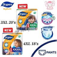 DRYPERS DryPantz 3XL/XXXL 20pcs , 4XL/XXXXL 18pcs