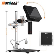 Maxgeek Andonstar AD407 PRO Digital Microscope with 7 Inch Screen and Upgrade 12.5inch Metal Base St