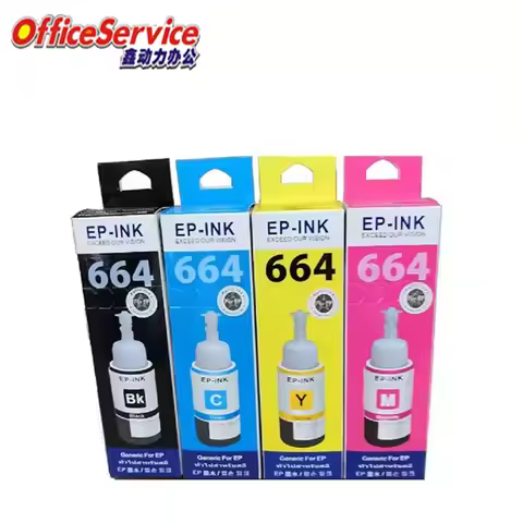 664 T6641 Refill Dey ink compatible for Epson L555 L565 ET-2600 L110 L120 L130 L365 L366 L375 L380 L