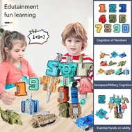 New Stock - 0-9 Transformers Number Robot Toys Digital Assembly Toys Educational toys Car Toys Maina