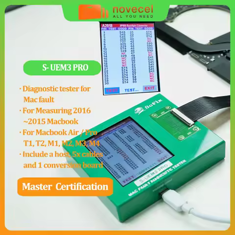Sofix S-UEM3 Pro Dognostic Tester For Macbook Screen USBC EDP Connector Fault Detector For Macbook A