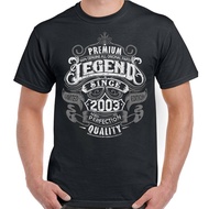 21St Birthday T-Shirt 2003 Premium Legend Since Mens Funny 21 Year Old Top Gift