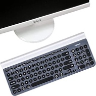 Keyboard Cover Skin Fit Logitech K780 &amp; Multi-Device Wireless Keyboard Ultra Thin Silicone Laptop-Black