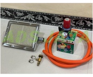 Paket Burner Infrared Pemanas Kandang Ayam Kompor Stove Heater Infrared Burner 22x17cm