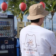 NO CAFFEINE NO LIFE，可變色 T 卹（白色）