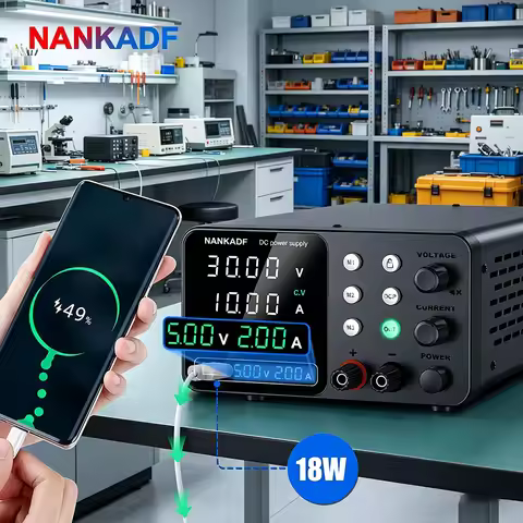 Adjustable DC Power Supply 30V 5A 10A 60V 5A 120V 3A 160V 2A Lab Bench Power Source Stabilized Volta